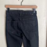 MOTHER High Waist Looker Ankle Fray Guilty Glitter Racer Black Skinny Jean Size 26 Photo 7