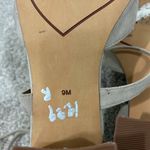 Halogen  Size 9 Tan Beige Ankle Strap Suede Leather Heels Photo 9