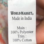 World Market Patchwork‎ Floral Short Sleeve Pastel Open Front Kimono Cardigan Orange Size undefined Photo 7