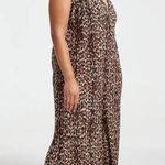 Good American Leopard Print Always Fits Plisse Knotted Romper Sz.5-8(2x-5X) NWT Photo 1