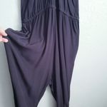 Lucky Brand  Dark Charcoal Gray Embroidered Jumpsuit Photo 7