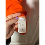 Anonyme Red Orange Crewneck Stretch Short Puff Sleeve Statement Shirt Women's XS Photo 4