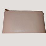 Michael Kors  Pebbled Leather Zip Clutch Makeup Travel XL Wristlet Pale Pink Fair Photo 7