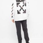 Off-White White Caravaggio Arrows Over Long Sleeve T-Shirt Photo 1