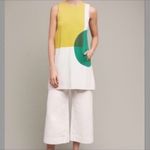 Brand New Anthropologie Moth Mod Mini Shift Tunic Dress Colorblock Size Medium White Photo 11