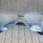 New Divine Eyewear Krista Chrome/Aqua Gradient Sunglasses Women's NWT Blue Photo 6