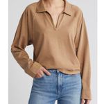 Treasure & Bond Organic Cotton Relaxed Fit Long Sleeve Polo T-Shirt NWT XL Photo 0