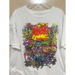 Marvel Comics T-Shirt White Graphic Print Superhero Comic Book Large Photo 1