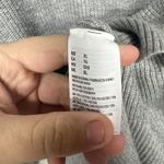 American Eagle  Women’s Xl Light Gray Knit Sweater Tie Sleeve Casual Top Photo 9