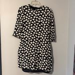 Kate Spade  Black and White Heart Mini Shift Dress Photo 1