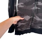 Athleta  Triumph Grey Camo Full Zip Hoodie Casual Avtivewear Womens Size Small Photo 2