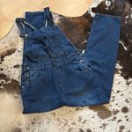 Free People  Women's Ziggy Denim Overalls in Inky Indigo Size Small Photo 2