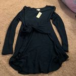 Anthropologie NWT Anthro postmark navy tie front dress xs Photo 4