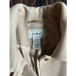 Vtg LL Bean Women’s Wool Cashmere Pea Coat 18 Camel Outdoor Elegant Academia Brown Photo 2