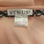 Venus BOHO Peasant Top Blouse Embroidered Size L Peach Lightweight Free Spirit Photo 5