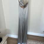 Michael Costello x Revolve Ailana Gown in Slate Grey size Small Photo 4