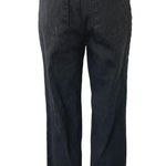 Princess Polly Black Low Rise Straight Leg Crop Trousers Denim Jeans Pants Sz 2 Photo 2