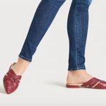 Birdies  The Dove Burgundy Crossed leather Slip-On Flats 9.5 Photo 0