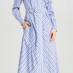 Cinq à Sept Marcella Asymmetrical Shirt Dress Blue Size 6 Photo 0