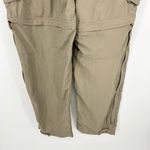 REI Convertible Hiking Pants Zip Off Size 14 Petite Khaki Tan Photo 5