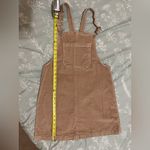 Tinseltown Light Tan Corduroy Overall Mini Dress Sz M Photo 1