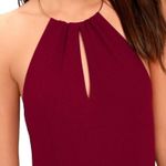 Lulus  Ring My Bell Wine Red Halter Dress, New with Tags Photo 1