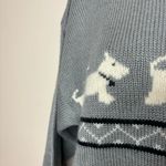 Vintage Scotty Scottie dog Graphic Crewneck Sweater grey black Size Small 90s Gray Photo 2
