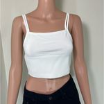 NWT Dion Lee White Split Strap Top Ivory Size M Photo 4