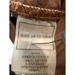 Maniere De Voir Brown Ruched Side Flare Pants Women US 6 UK 10 Photo 5