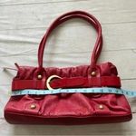 Michael Rome Genuine leather Red Shoulder bag purse Photo 8
