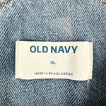 Old Navy  Slouchy Jean Short Overalls Shortalls Size XL Cotton 4" Inseam Cuffed Photo 4