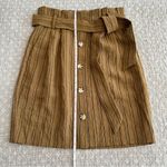 H&M New! High Waist Paper-bag Pinstriped Woven Skirt Size 4 Photo 6