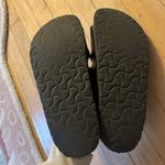 Birkenstock black leather Arizona slide sandals 38 Size 8 Photo 3