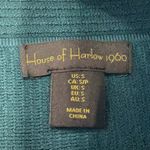 House Of Harlow 1960 Women's High Waisted Mini Skirt Size S Ribbed Dark Teal Green Photo 3