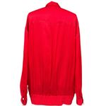 Doncaster Silks Vintage Red Sueded Silk Blouse – Size Medium NWT Draped Silk Top Photo 4