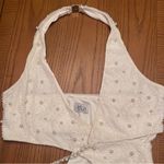 Oh Polly  St. Tropez Halter Neck Cut Out Embellished Mini Dress in White Size 6 Photo 6