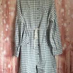 English Factory Gray Checkered Pleated Sleeve Jacket Photo 2