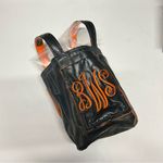 Vintage Bag by Pat Bucket Purse Chief Illiniwek Fighting Illini Embroidered Lthr Blue Photo 6