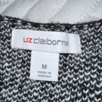Liz Claiborne super nice black and white tweed sweater coat! Photo 8