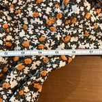 Floral SET Black and Orange NWOT Women's Skirt and Shirt Set Size M Photo 5