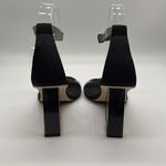 Good American Cinderella Ankle Wrap Sandals in Neoprene Black Size 8.5 Photo 5