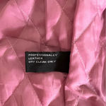 Marcia Collection Cafe Racer Pink Black Leather Women's Motorcycle Jacket Small Photo 5