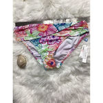 Bleu Rod Beattie New. Blue Rod Beattie floral sarong bikini bottoms. Photo 6