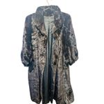 Revillon Paris Brown Black Vintage 70s Genuine Mink Fur Full Length Coat Size L Photo 1