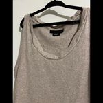 Apostrophe Oatmeal Colored Ribbed Tank Top Size Small Tan Photo 2