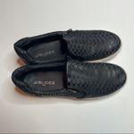 J/Slides Black Snake Zipster Leather Sneaker Size 9 Photo 3