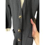 Vintage Pat Sandler For Wellmore Black White Wool Blend Sweater Dress Size 6‎ Photo 3