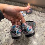 Christian Dior  Silver Metallic Floral Embroidered Flats Slip Ons Photo 7