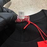 Diesel NWT  D-Eivor Mini Shirt Dress With Tie Front Black Size Small Photo 8