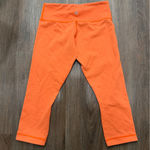 Lululemon  Capri Leggings Womens Orange Activewear Workout Yoga Pants Photo 0